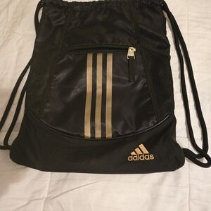 Adidas Black and Gold Men's Bag